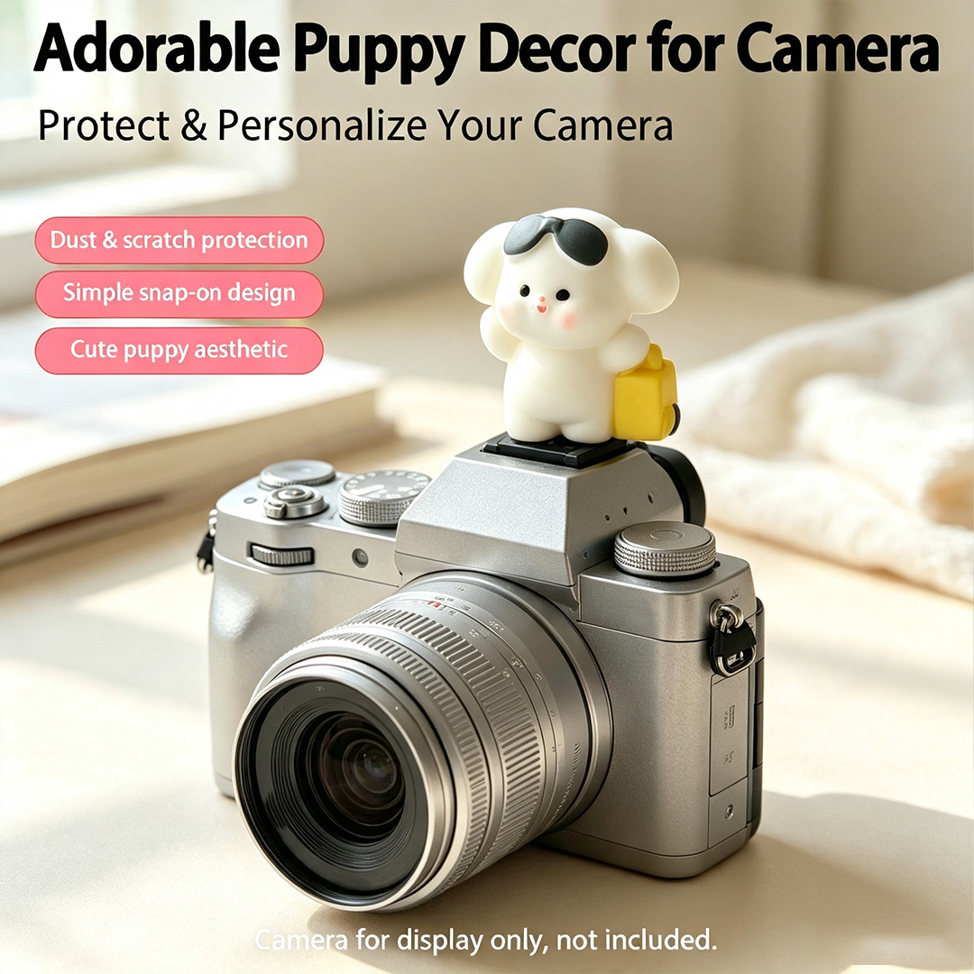 귀여운 3D 강아지 모양 카메라 핫슈 커버 보호대 (캐 - Canon Camera Eos R8 리뷰 및 가격
