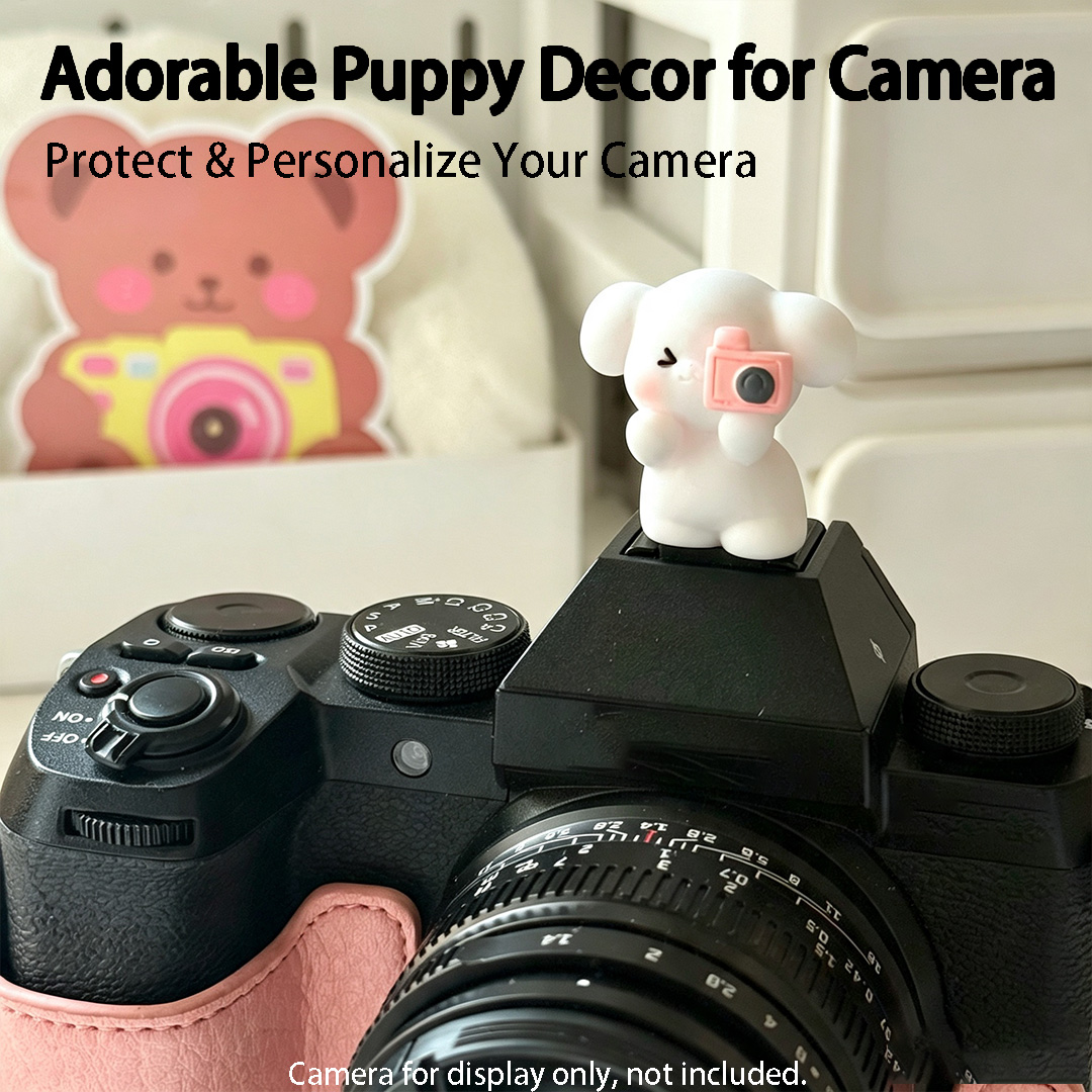 귀여운 3D 강아지 모양 카메라 핫슈 커버 보호대 (캐 - Canon Camera Eos R8 리뷰 및 가격
